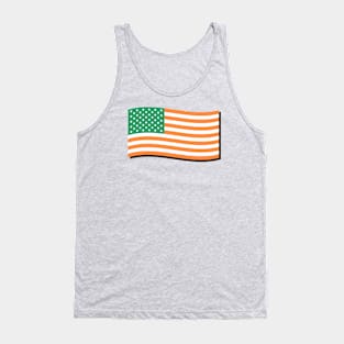 St. Patrick's Day America Stars & Stripes Flag Tank Top